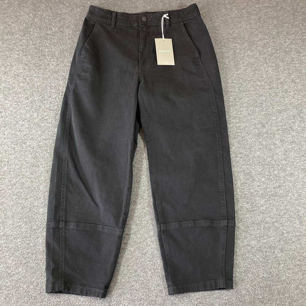 NWT Everlane Barrel Utility Pants Womens Size 10 Black